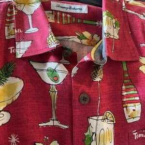 Tommy Bahama Martini Camp Cocktail Print Men's Shirt